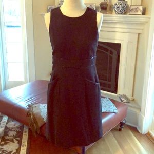 Linen/cotton blend shift dress
